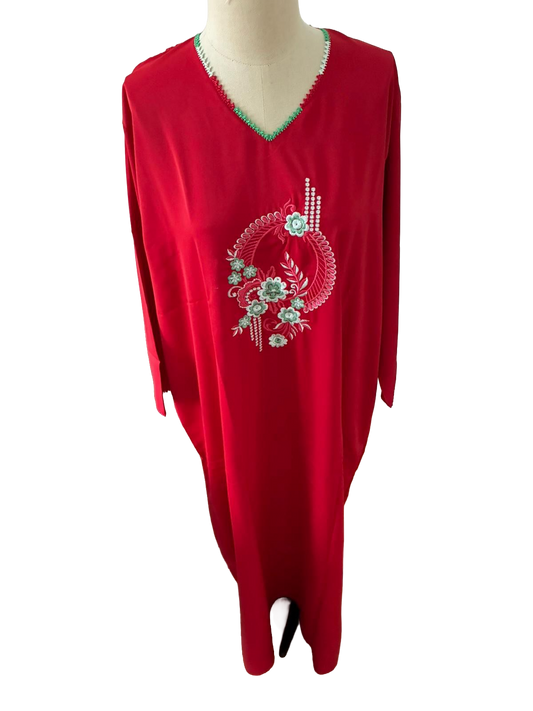 11 Robe marocaine longue – Tissu imprimé (Copie) (Copie) (Copie) (Copie) (Copie) (Copie)