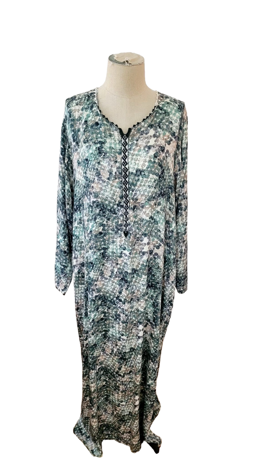 24 Robe marocaine longue – Tissu imprimé (Copie)