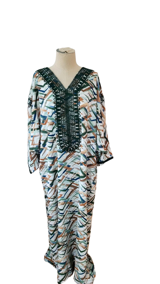 30  Robe marocaine longue – Tissu imprimé (Copie) (Copie) (Copie) (Copie) (Copie) (Copie) (Copie)